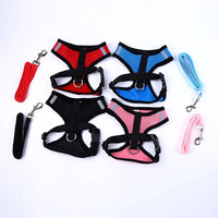 Puppy & Cat Vest Harness With Leash Breathable