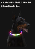 Led Pet Collar Luminous Usb 3 Modes Led Light