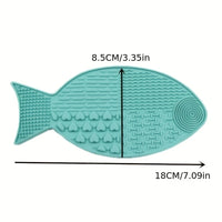 Interactive Fish Shaped Lick Mat