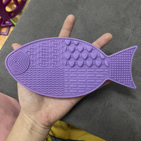 Interactive Fish Shaped Lick Mat