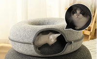 Donut Cat Bed for 2 Cute baby