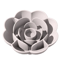 Pet Supplies Silicone Slow Food Bowl Rose Shape