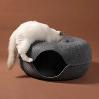 Donut Cat Bed for 2 Cute baby