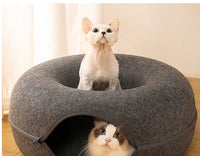 Donut Cat Bed for 2 Cute baby