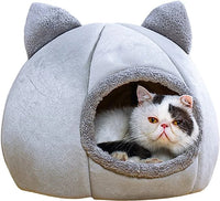 Pet Tent Cave Bed for Cats & Dogs Self-Warming