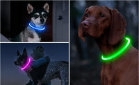 Led Pet Collar Luminous Usb 3 Modes Led Light