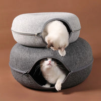 Donut Cat Bed for 2 Cute baby