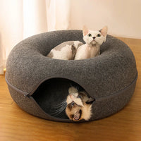 Donut Cat Bed for 2 Cute baby