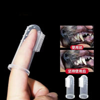 Silicone Soft Pet Finger Cuff Toothbrushes Dog & Cat