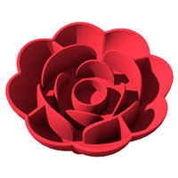 Pet Supplies Silicone Slow Food Bowl Rose Shape