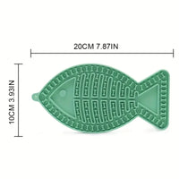 Interactive Fish Shaped Lick Mat