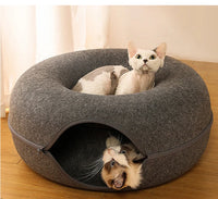 Donut Cat Bed for 2 Cute baby