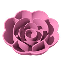 Pet Supplies Silicone Slow Food Bowl Rose Shape