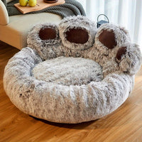 Dog Bed Cat Pet Sofa Cute Bear Paw Shape